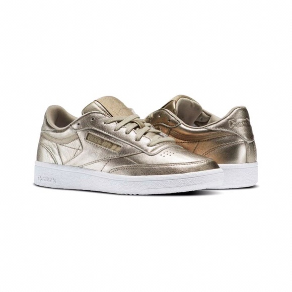 Reebok Club C 85 Lthr Pearl Metallic Sneaker - Picture 2 of 4